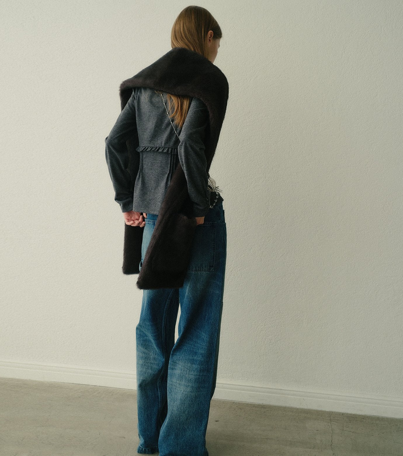 Jersey Shirt w/Frilled Details