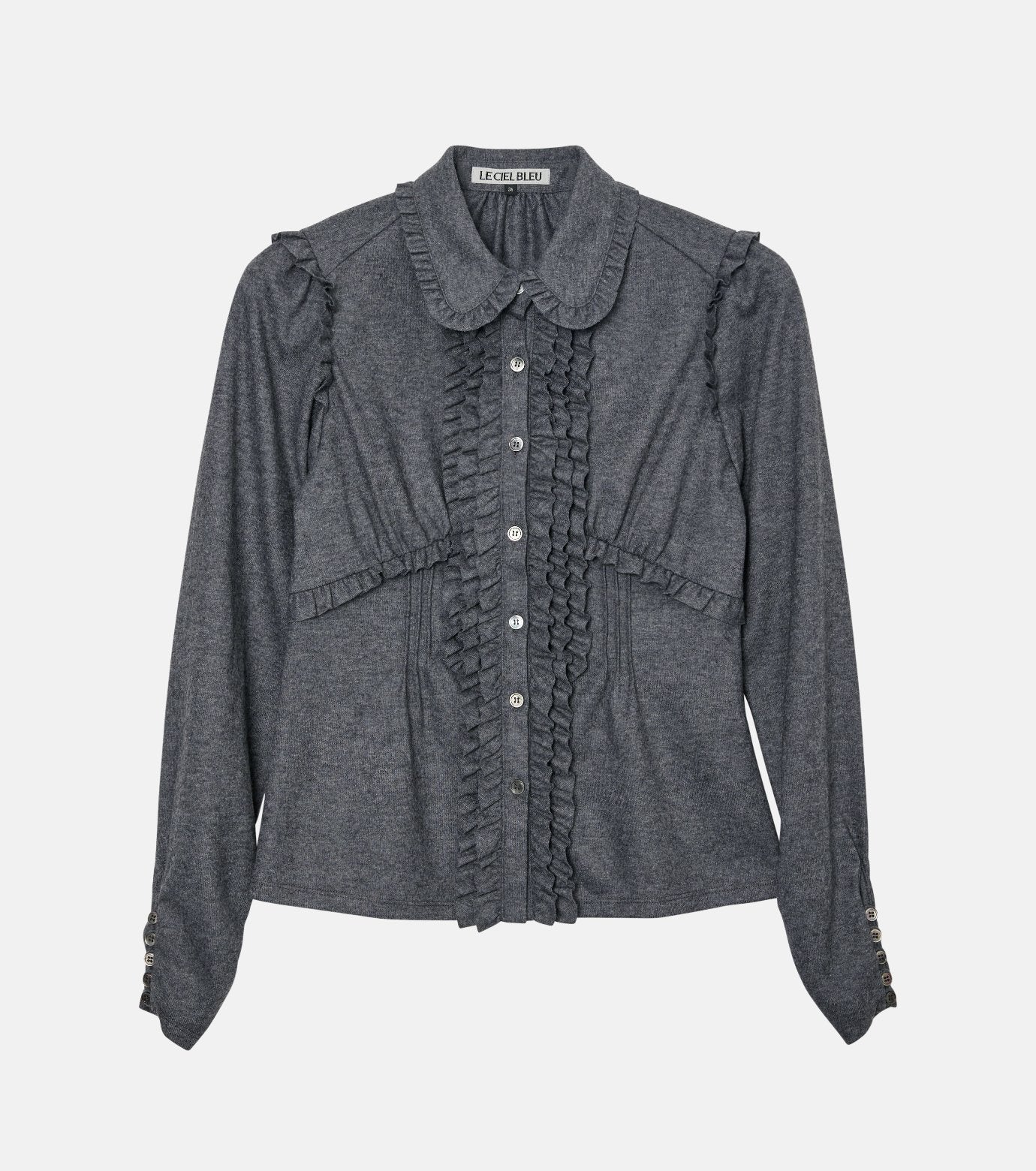 Jersey Shirt w/Frilled Details