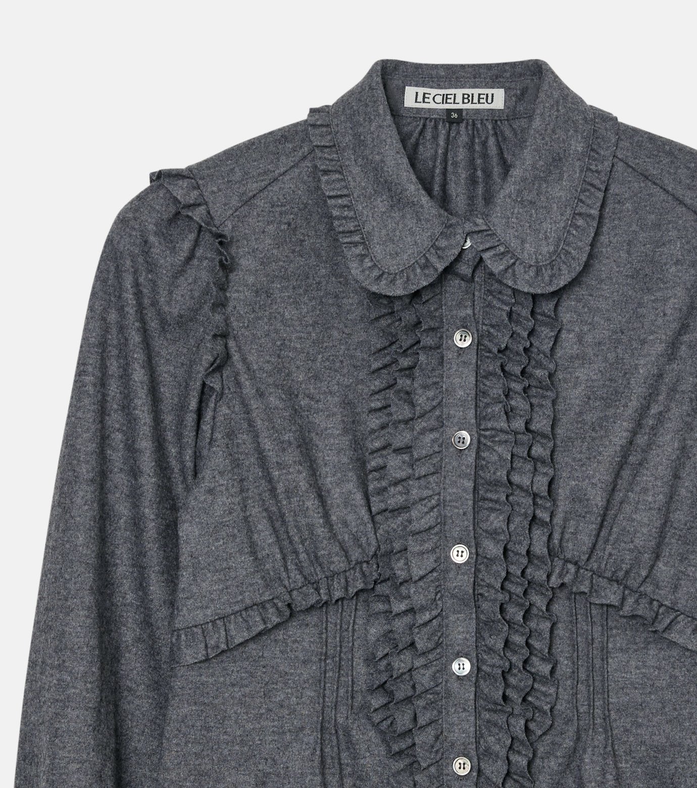 Jersey Shirt w/Frilled Details