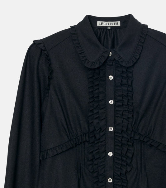 Jersey Shirt w/Frilled Details