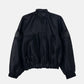Mixed-Material Zip-Up Blouson