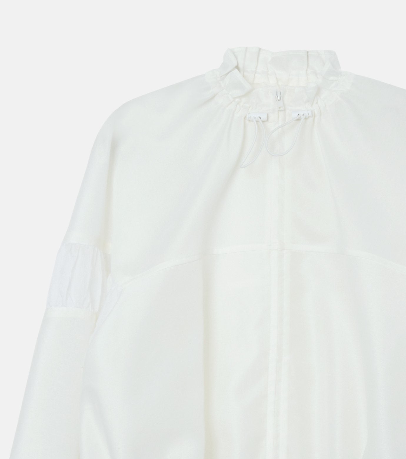 Mixed-Material Zip-Up Blouson
