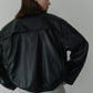 Faux Leather Blouson