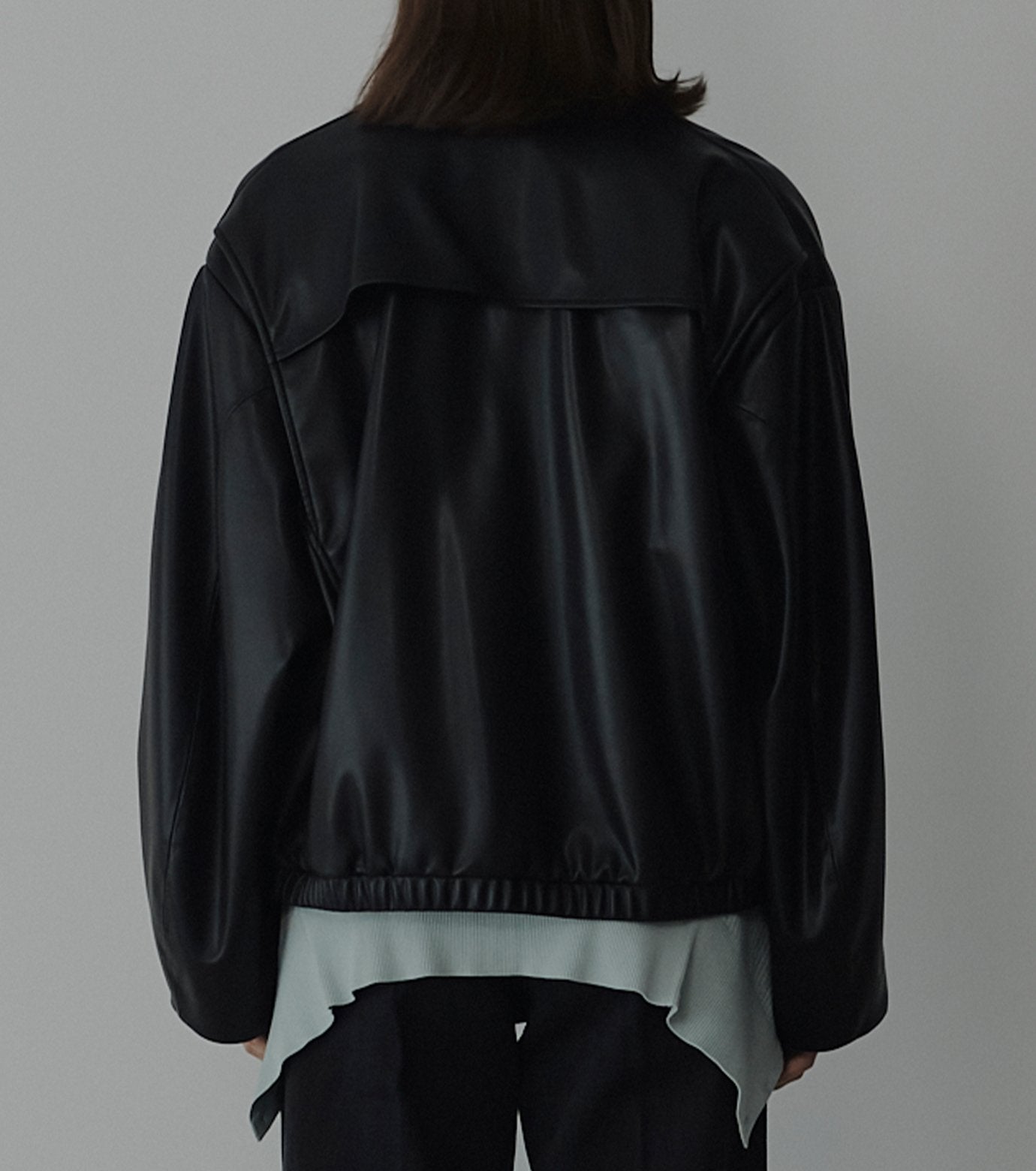 Faux Leather Blouson