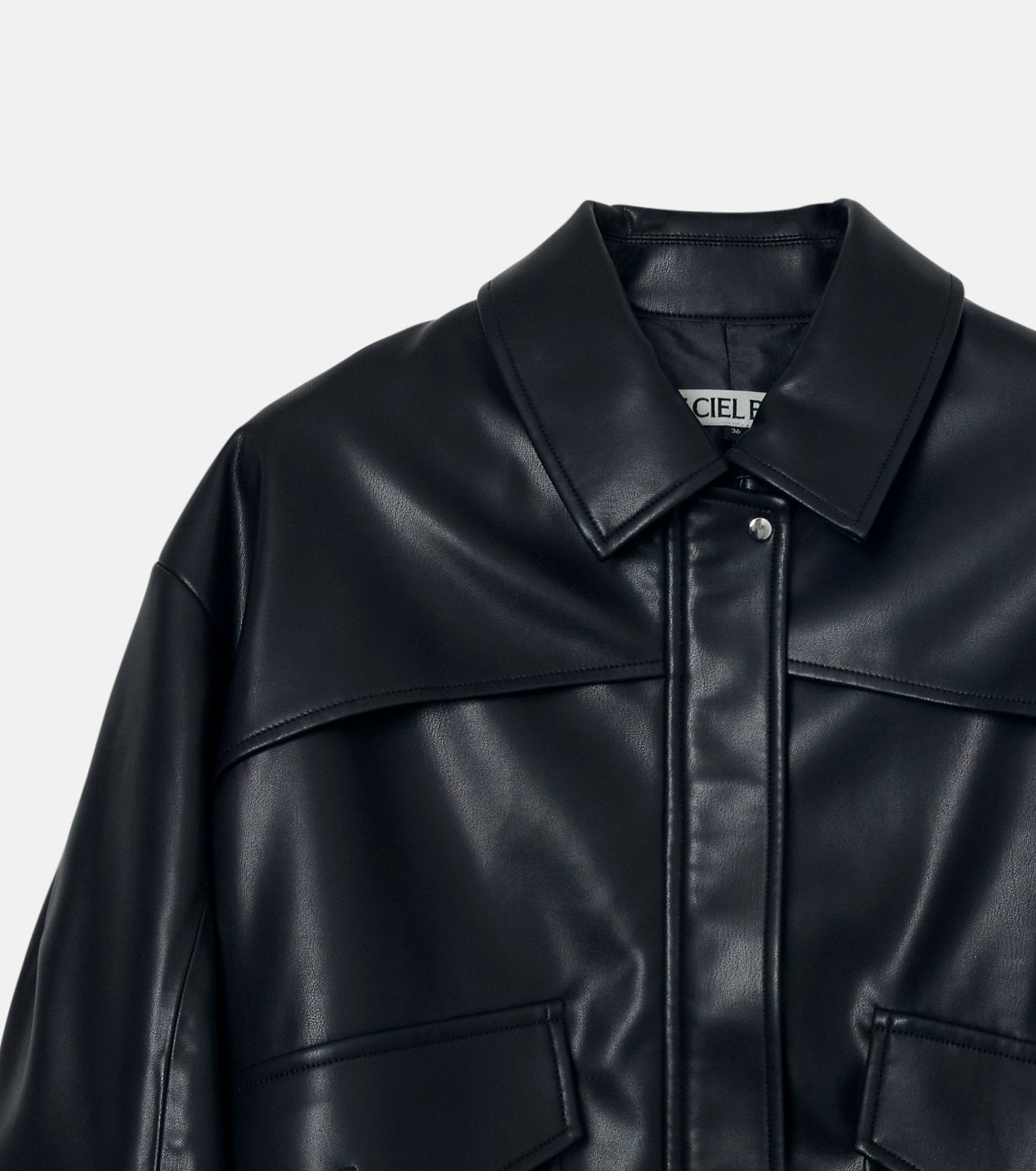 Faux Leather Blouson