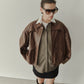 Faux Leather Blouson