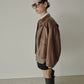 Faux Leather Blouson