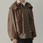 Faux Leather Blouson