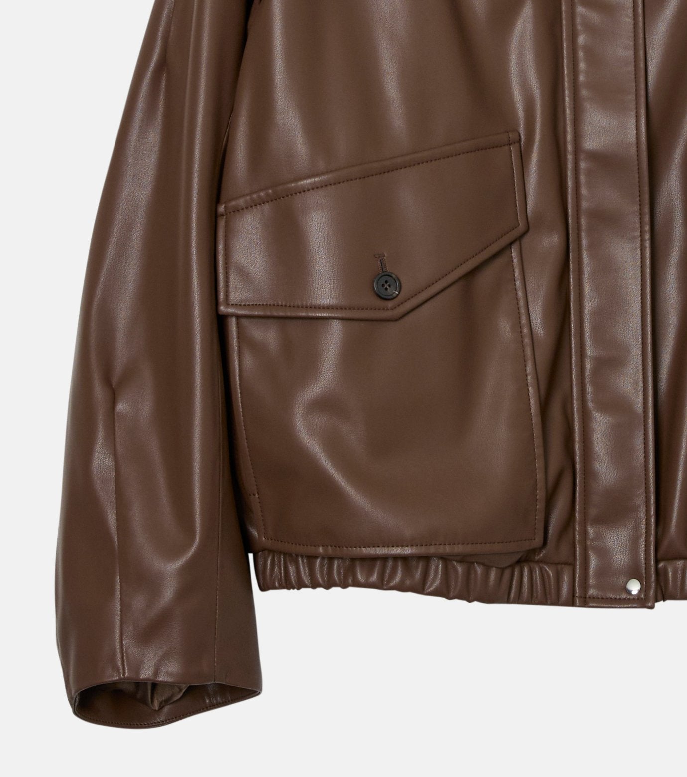 Faux Leather Blouson