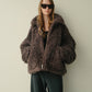 Faux Shearling Zip-Up Blouson