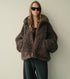Faux Shearling Zip-Up Blouson