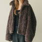 Faux Shearling Zip-Up Blouson