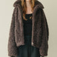 Faux Shearling Zip-Up Blouson