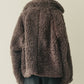 Faux Shearling Zip-Up Blouson