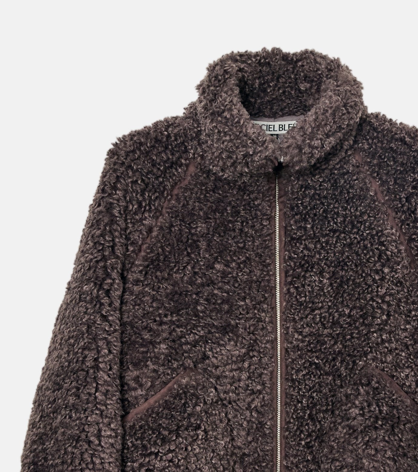 Faux Shearling Zip-Up Blouson