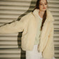 Faux Shearling Zip-Up Blouson