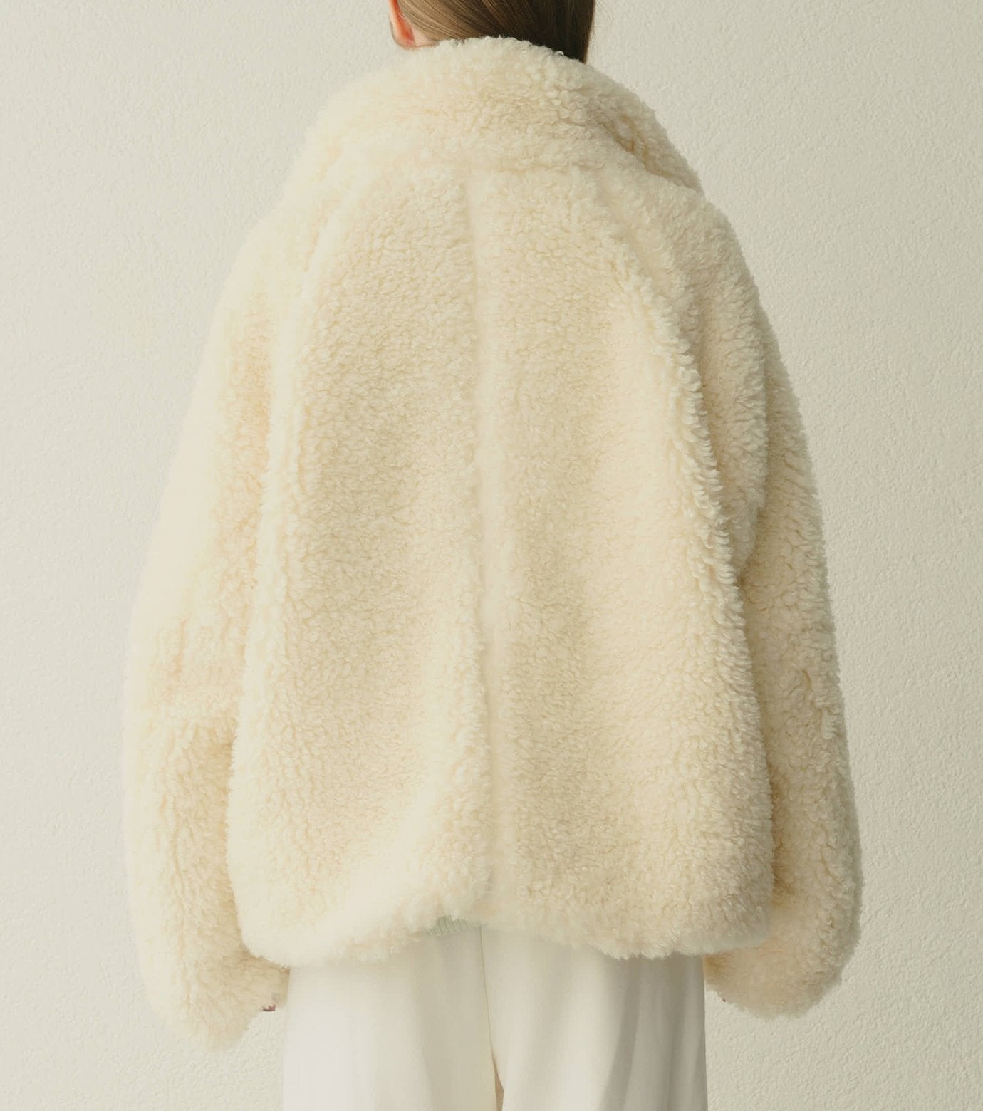 Faux Shearling Zip-Up Blouson
