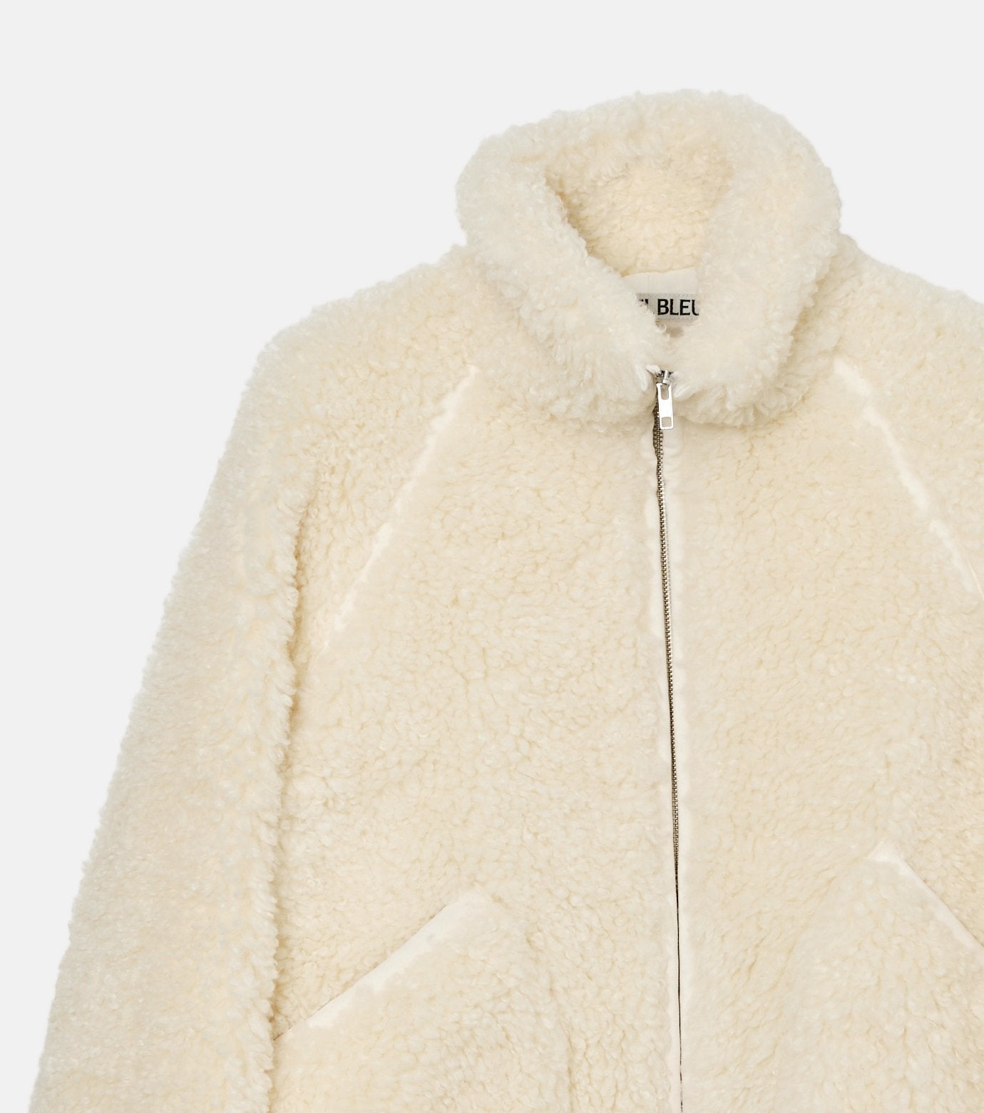 Faux Shearling Zip-Up Blouson