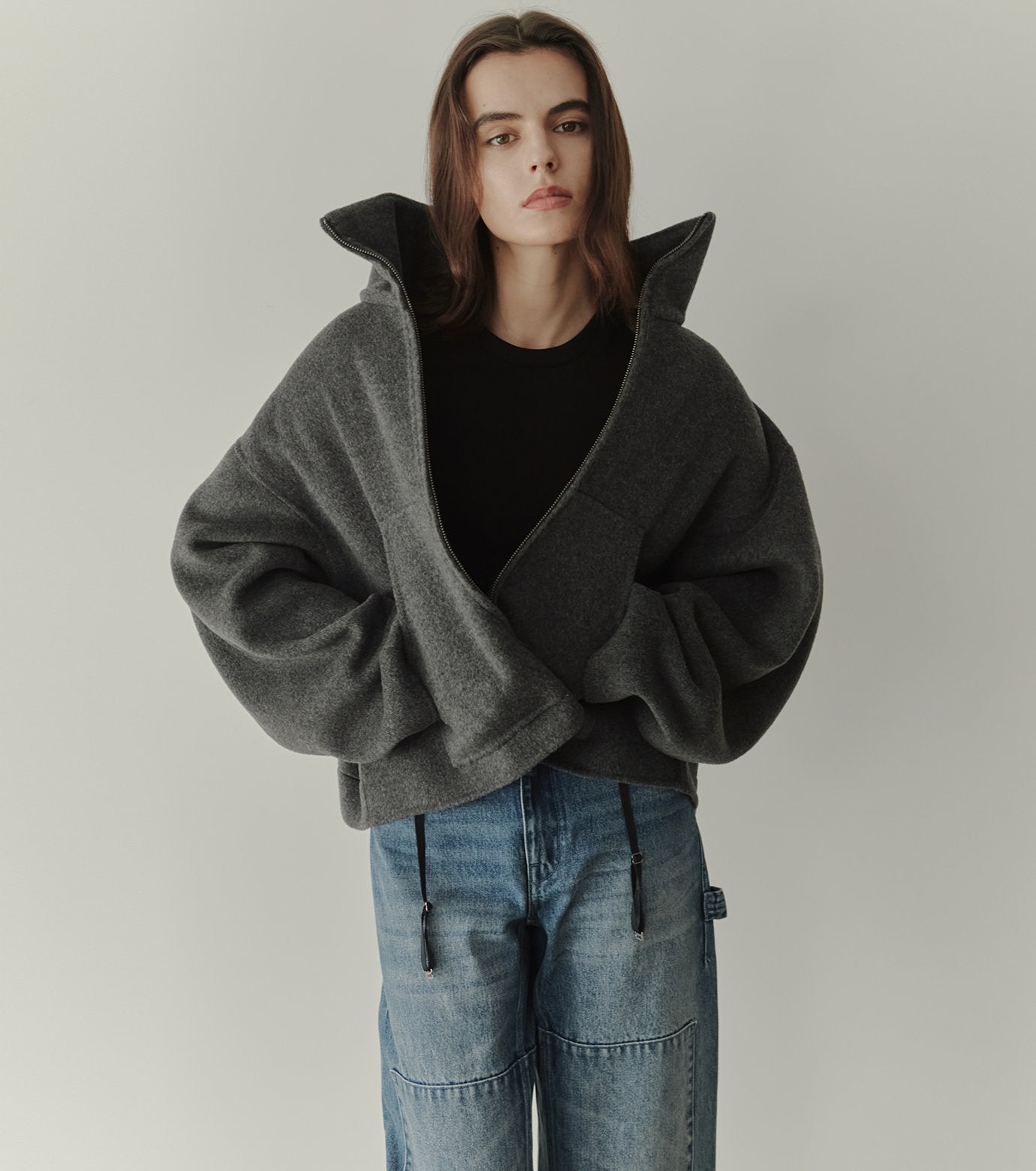 Zip-Up Double-Face Blouson