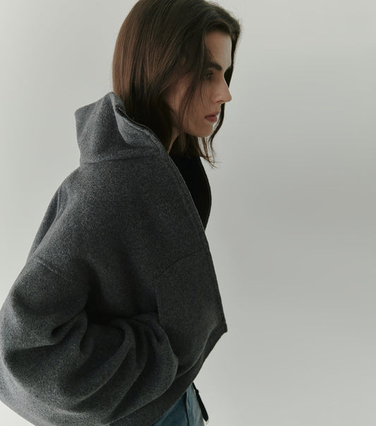 Zip-Up Double-Face Blouson