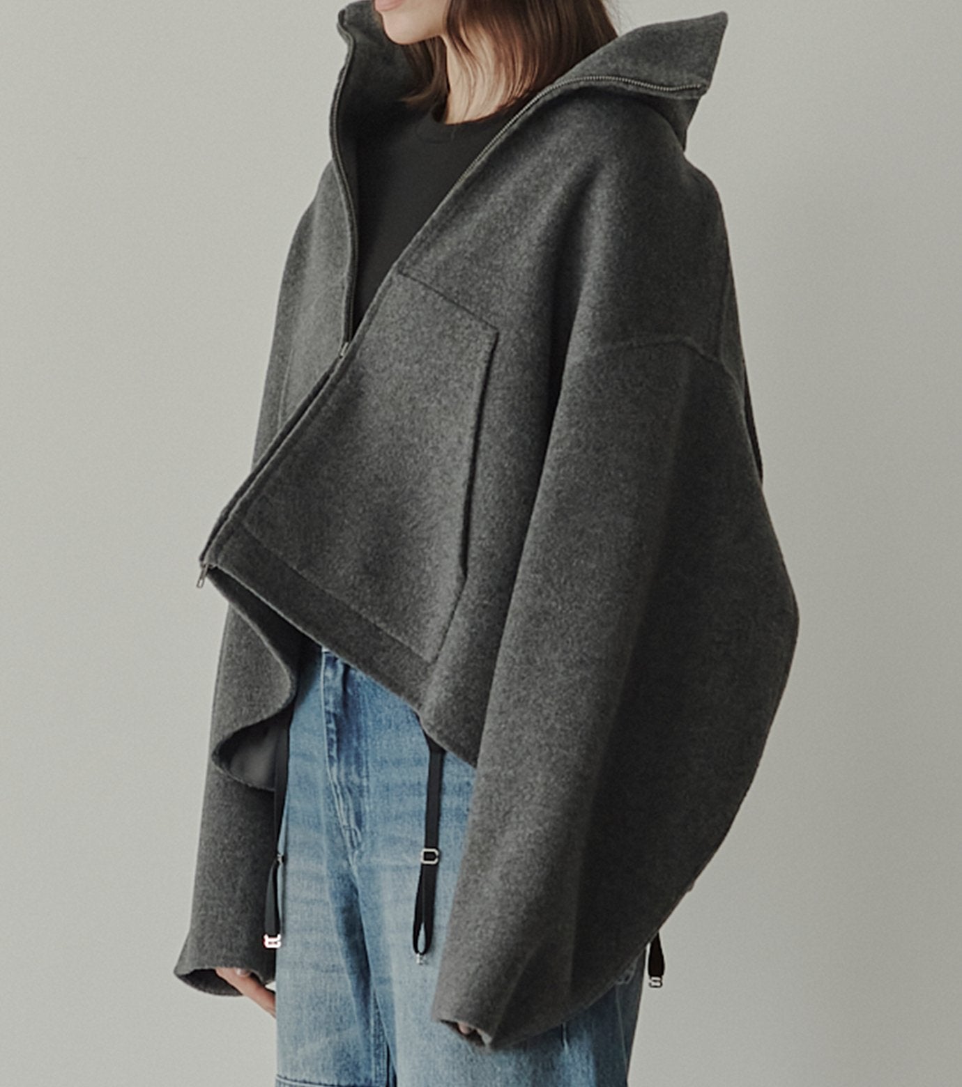 Zip-Up Double-Face Blouson