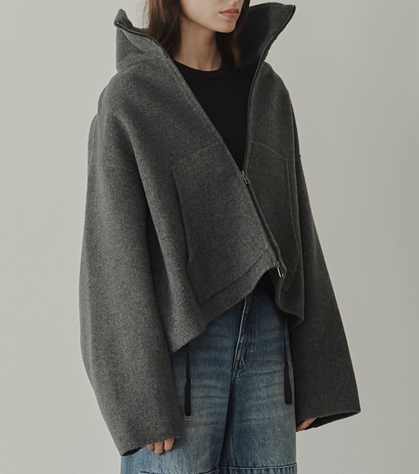 Zip-Up Double-Face Blouson