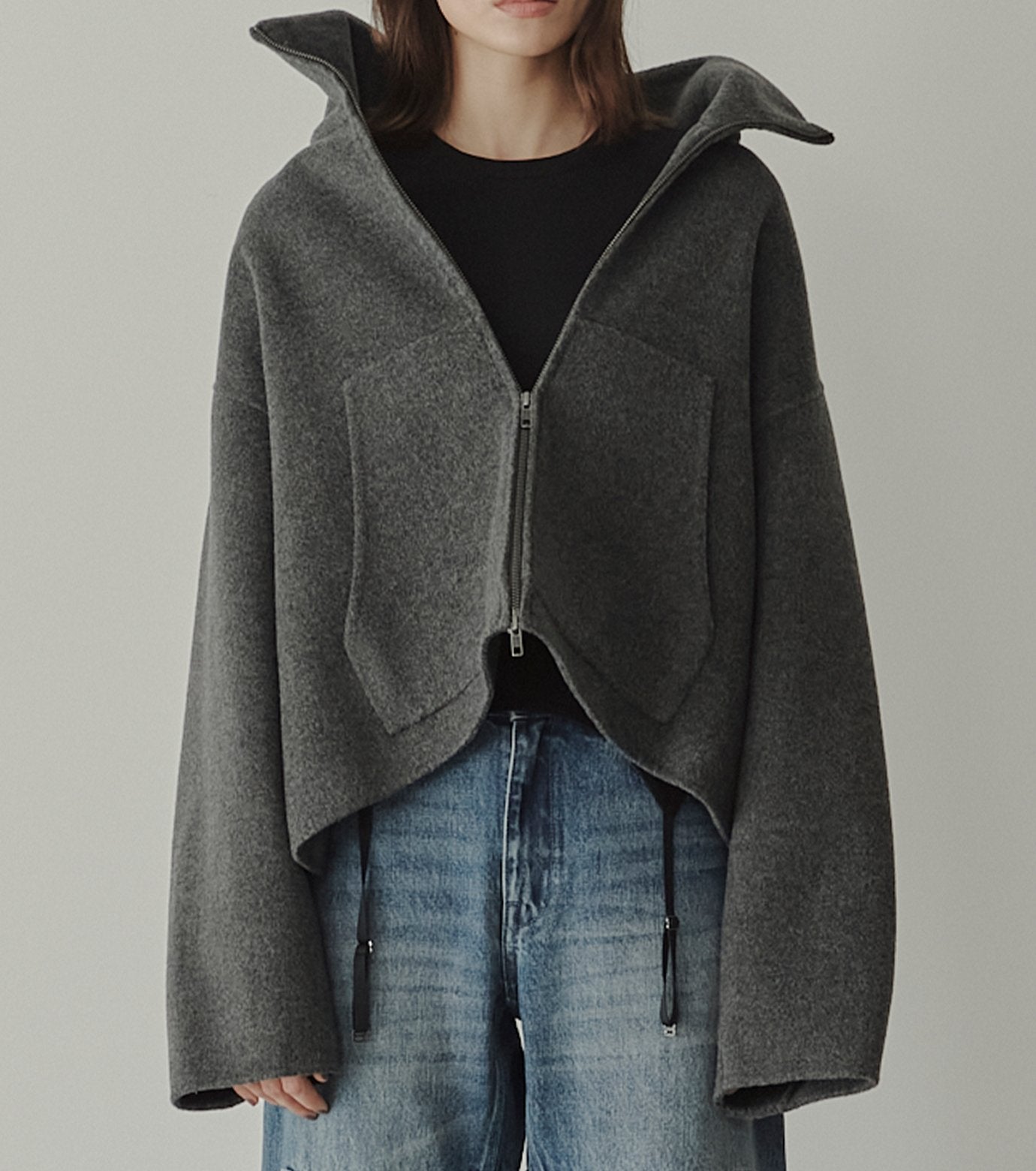 Zip-Up Double-Face Blouson