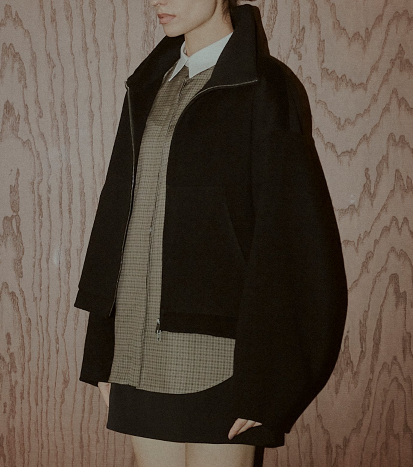 Zip-Up Double-Face Blouson