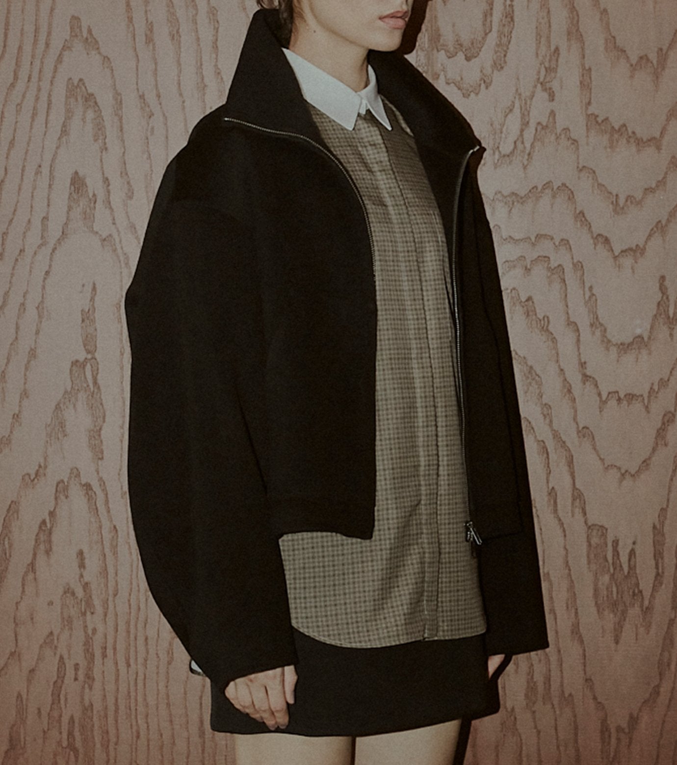 Zip-Up Double-Face Blouson