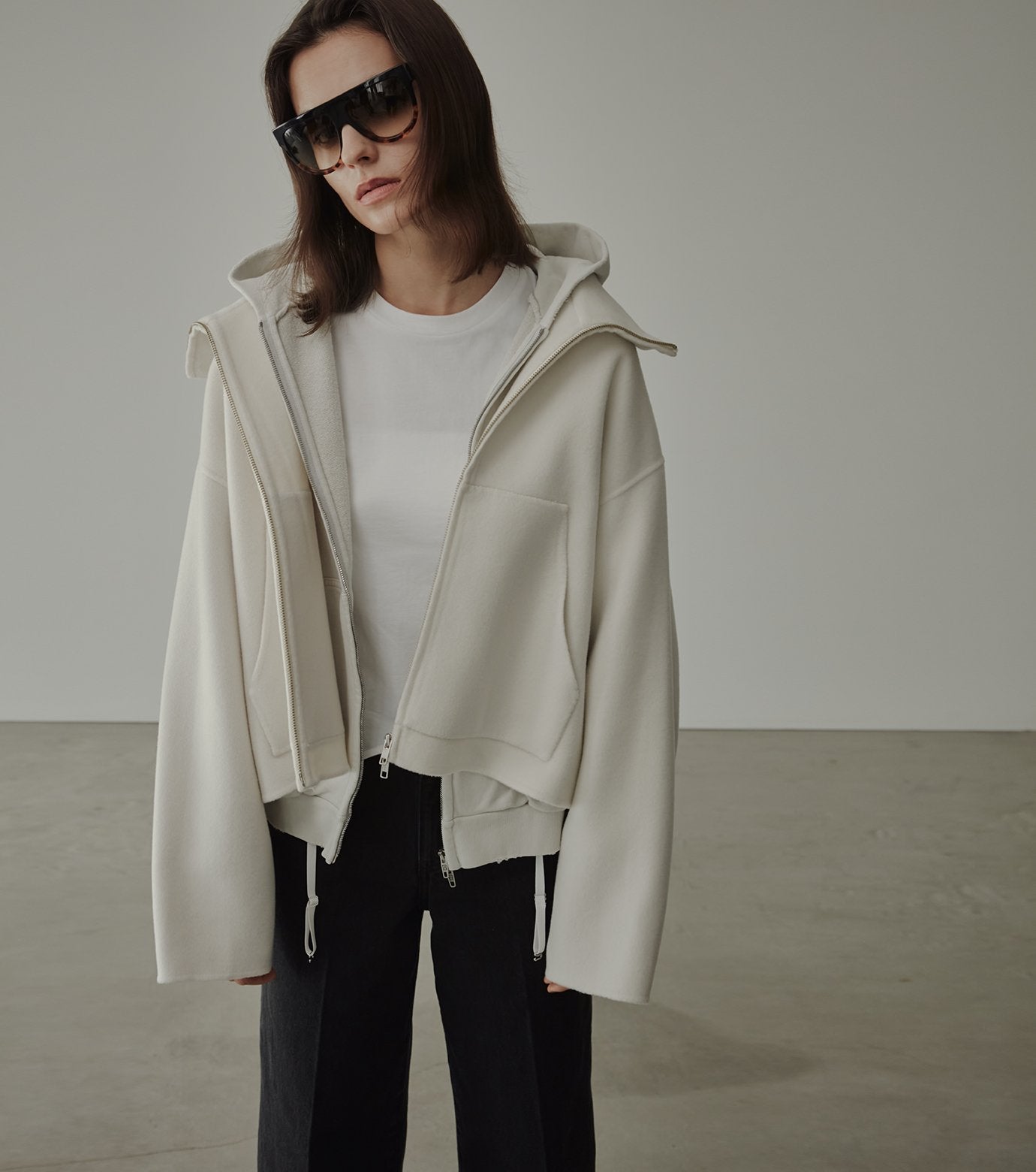 Zip-Up Double-Face Blouson