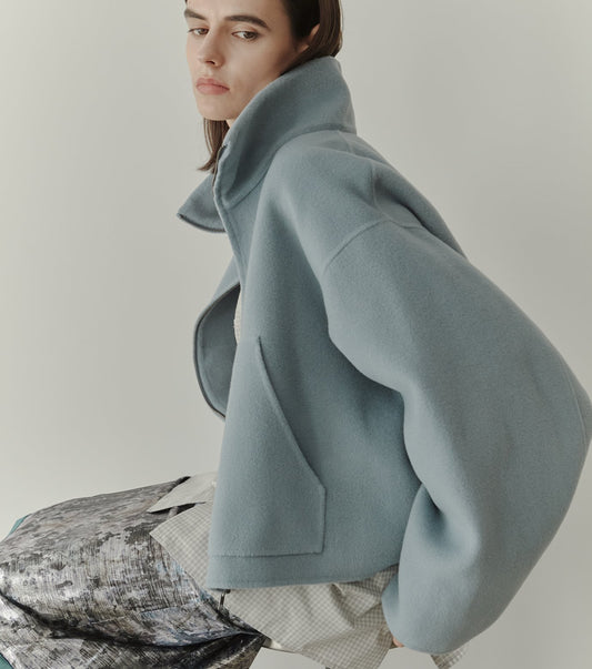Zip-Up Double-Face Blouson