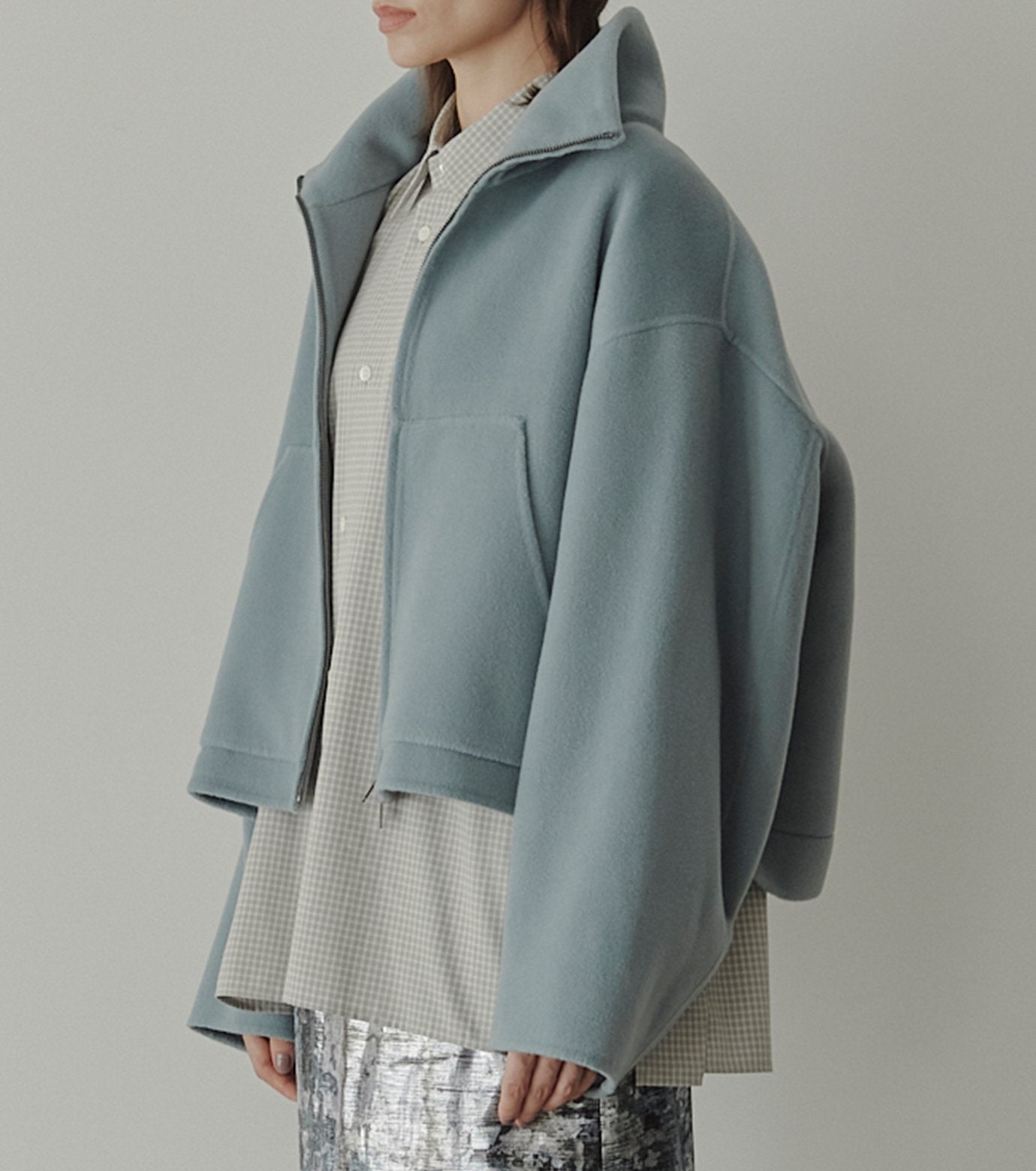 Zip-Up Double-Face Blouson
