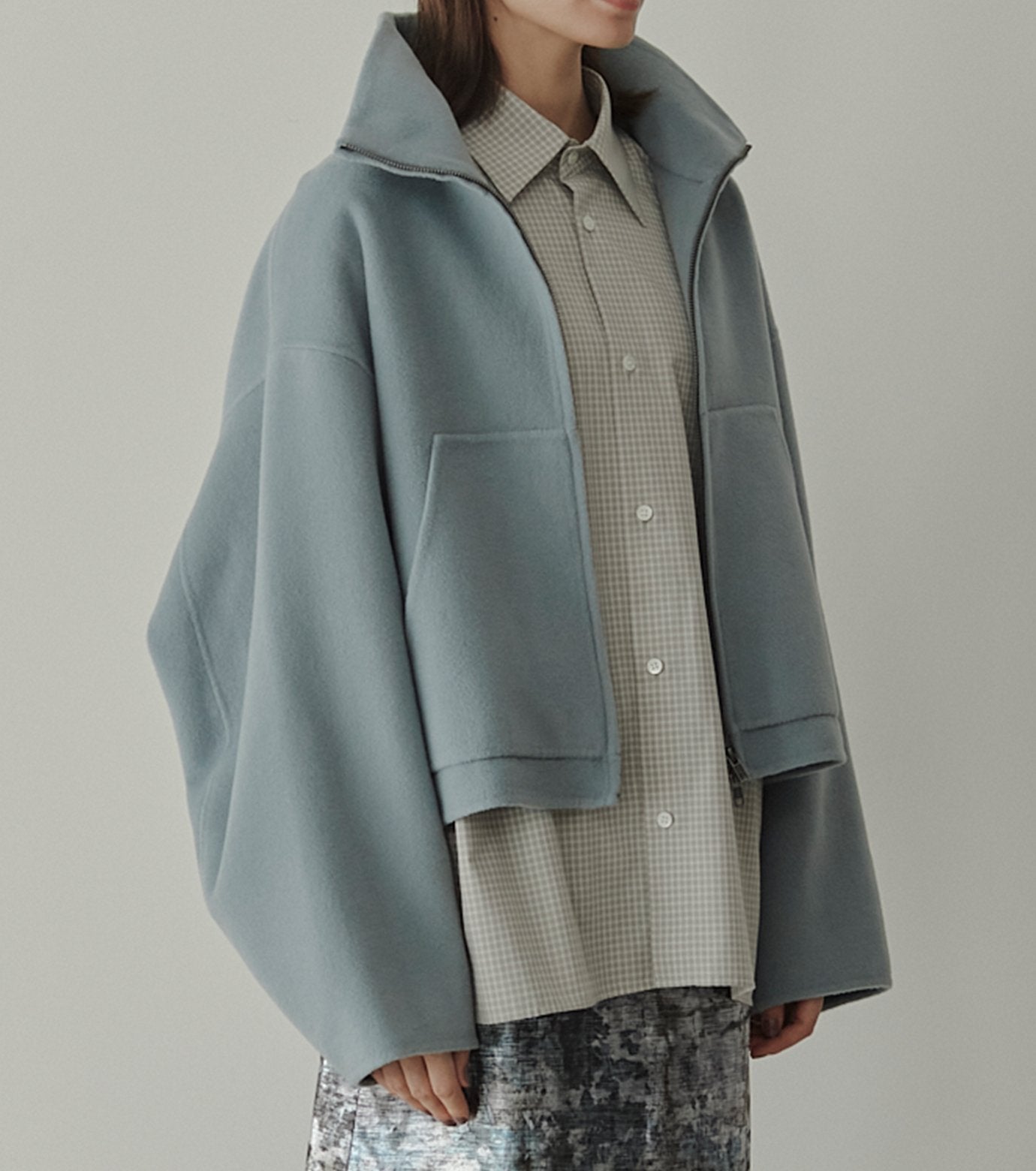 Zip-Up Double-Face Blouson