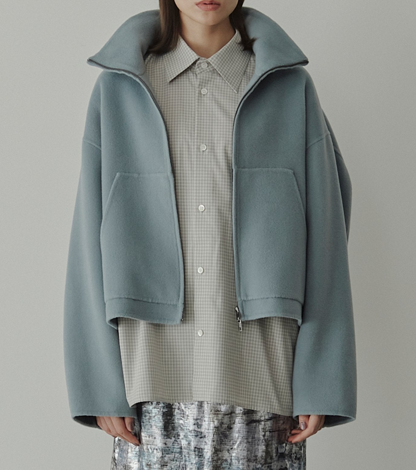 Zip-Up Double-Face Blouson