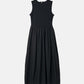Bi-Material Fit and Flare Dress