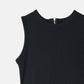 Bi-Material Fit and Flare Dress