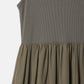 Bi-Material Fit and Flare Dress