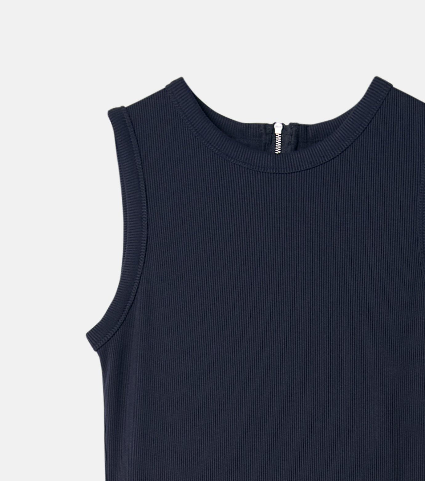 Bi-Material Fit and Flare Dress