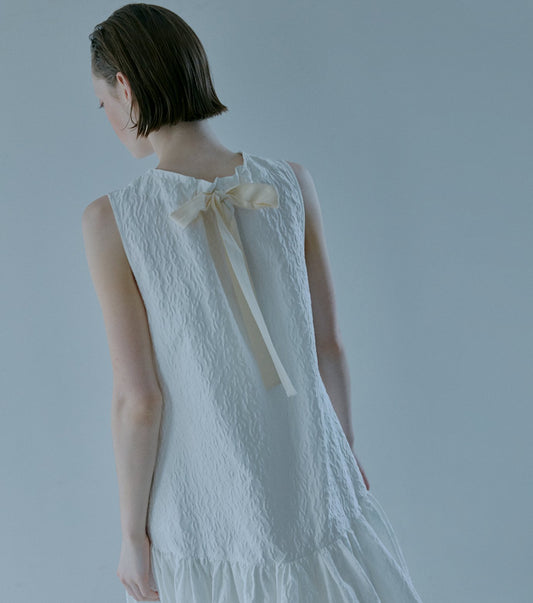 Abstract Flower Jacquard Dress