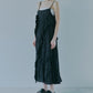 Crinckled Ruffle Cami Dress