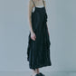 Crinckled Ruffle Cami Dress
