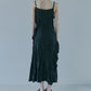 Crinckled Ruffle Cami Dress