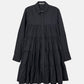 Dramatic Gathered Shirt Dress