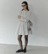 Dramatic Gathered Shirt Dress