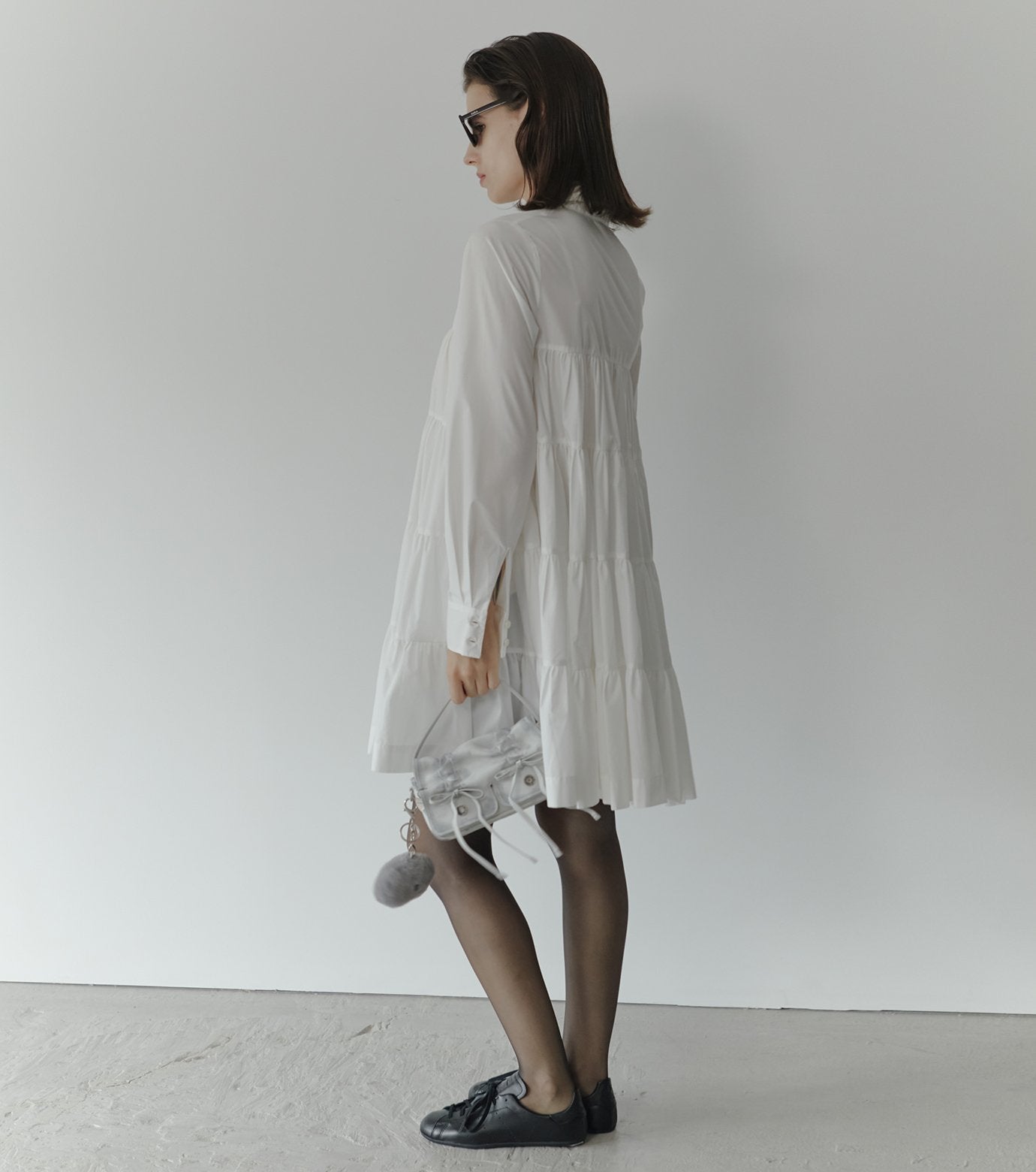 Dramatic Gathered Shirt Dress