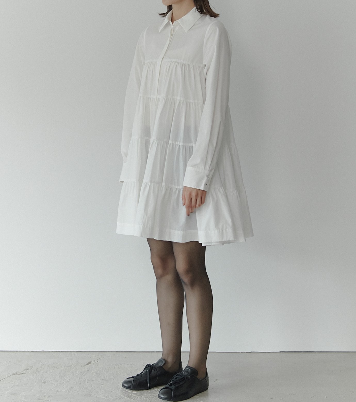 Dramatic Gathered Shirt Dress