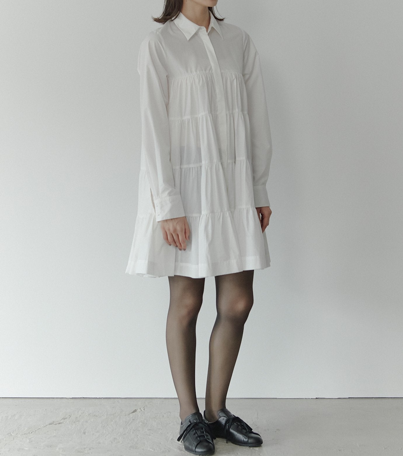 Dramatic Gathered Shirt Dress