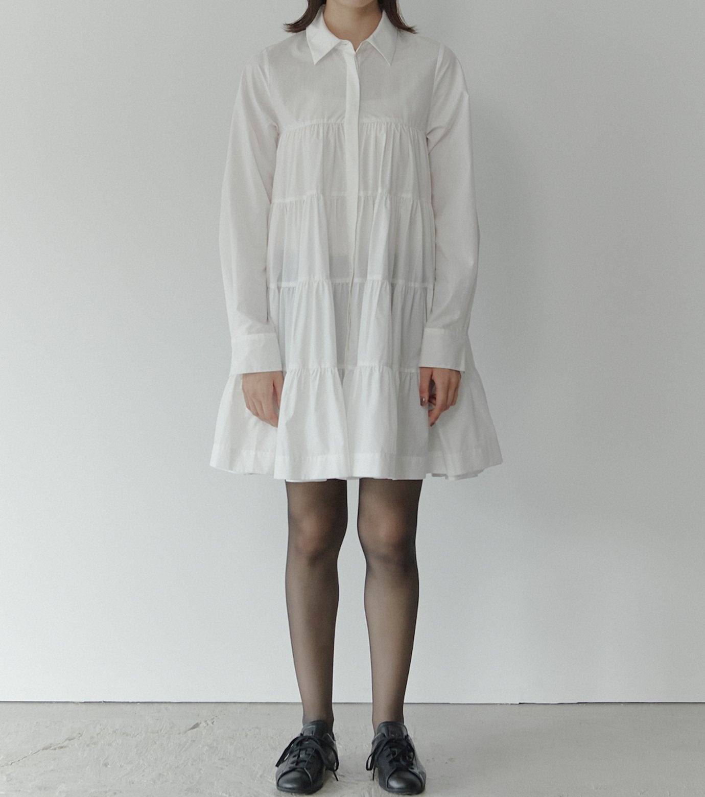 Dramatic Gathered Shirt Dress