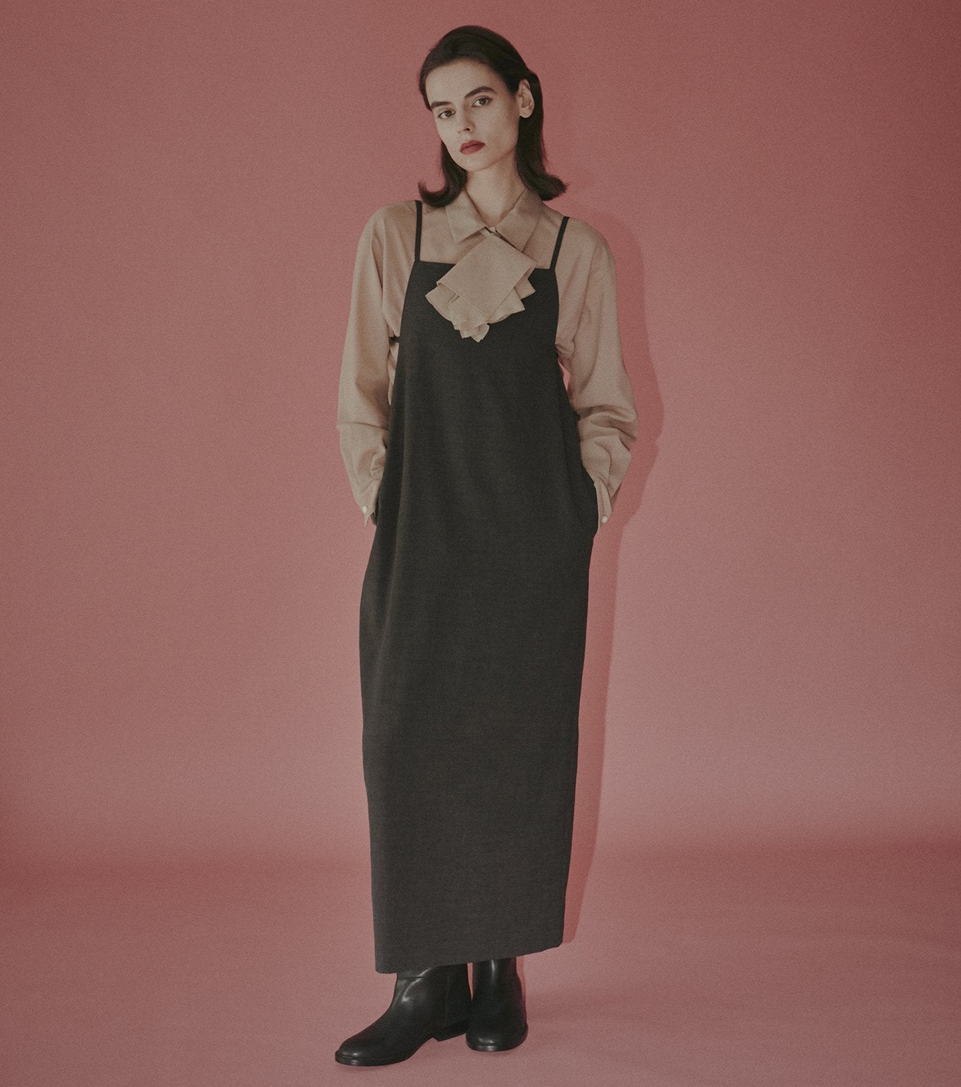 Straight-Line Minimalist Jumper Dress