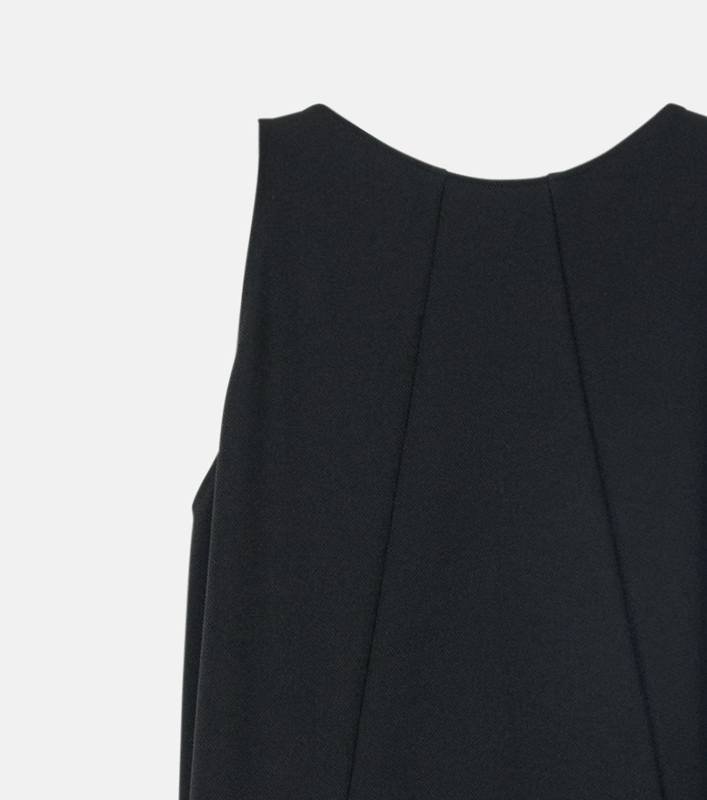 Sleeveless Twill A-line Dress